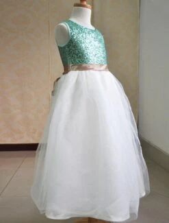 Color Block Flower Girl Dress Sequins Sash Dress -AYA Cosplay Shop cf217544 f00a 4099 befd fcd357c0bcbb