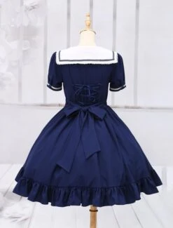 Sweet Lolita Dress Sailor Style Girl Asibuto Penta OP Lolita One Piece Dress  -AYA Cosplay Shop d014bebd 786a 43f3 a226 ef7e4166a675