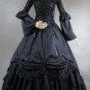 Victorian Dress Costume Black Lace Up Layered Ruffles Trumpet Long Sleeves Women's Ball Gown Victorian Era Clothing Retro Costumes Halloween -AYA Cosplay Shop dda38850 0a0a 490d 9c68 89097a37080f