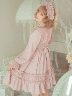 Classic Lolita One Piece Dress Solid Color Long Sleeve Vintage Lolita One Piece Dress -AYA Cosplay Shop ded4d98f e8f1 4202 a186 a8436437e0b6