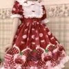 Sweet Lolita OP Dress Printed Red Bows Ruffles Lolita One Piece Dresses -AYA Cosplay Shop e2068070 b010 4445 83ab a7147aac9733