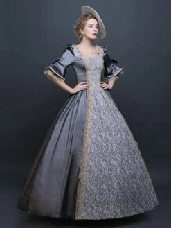 Prom Dress Retro Costume Gray Victorian Satin Ball Gown Princess Costume Carnival -AYA Cosplay Shop e494fb0d 5dc6 4d9e 9484 292c2cc39fab