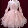 Sweet Lolita Dress OP Pink Bow Hime Sleeve Ball Gown Lolita One Piece Dress  -AYA Cosplay Shop e49e60dc ba6b 487e b33d a763d4346997