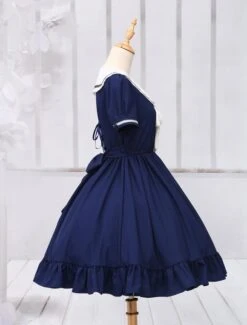 Sweet Lolita Dress Sailor Style Girl Asibuto Penta OP Lolita One Piece Dress  -AYA Cosplay Shop ea14dda2 2d75 4ba9 85e5 9603f9cb984a