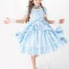 Rococo Lolita OP Dress Lace Trim Bow Ruffle Light Sky Blue Children Lolita One Piece Dress -AYA Cosplay Shop f060ae68 5904 4e54 99c9 bae96a49d366