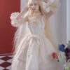 Sweet Lolita JSK Dress 3 Pieces Set White Sleeveless Lace Up Bows Lolita Jumper Skirts -AYA Cosplay Shop f1d5ec36 eac9 4dd8 84c4 d5c099bff8a4