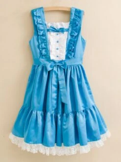 Sweet Lolita Dress JSK Satin Aqua Sleeveless Lolita Jumper Skirt -AYA Cosplay Shop f7483aa8 b0a7 4532 8d99 27bed2a84e3c
