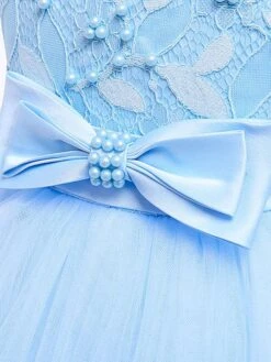 Kids Dress Princess Party Dress Pearls Short Sleeves 5 Colors Flower Girl Dress -AYA Cosplay Shop fa7df6e6 86c6 4e84 bd49 cb4258906761